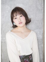 サロンドミルク 原宿(salon de MiLK)&nbsp;【salon de MiLK 原宿】外ハネ×耳かけ×タンバルモリボブ