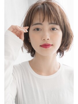 サンク 大船鎌倉店(sunc) ショート×ばっさー風×ナチュラルベージュ.