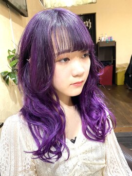 サムブリッジ(SOMEBRIDGE) プルエクステカラー　× バイオレットグラデカラー（SOMEBRIDGE