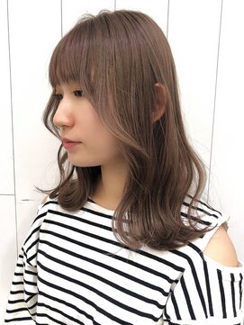 アイティー バイ アルバム 中野店(IT by ALBUM) 韓国風レイヤーミルクティーベージュ_オリーブカラー_ba307804