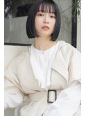 ぱつっとストレートボブ