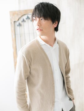 モッズヘア メン 上尾東口店(mod's hair men) ≪mod's men≫黒髪マッシュウルフで爽やかさUP!束感ヘアK