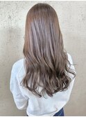 透明感◎グレージュ×ロング