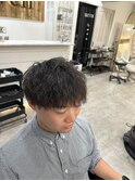 ハイライト/マッシュパーマ/ウルフ/アッシュブラック2