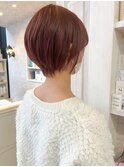 福山市美容室Caary20代30代バイオレットピンク人気ショートヘア