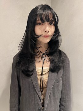 ペレ 梅田(PELE) 黒髪/ボブルフ/ネビージュ/小顔/ワンレン/梅田/髪質改善/前髪