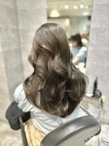 アクション 心斎橋店(ACTION)&nbsp;20代30代大人可愛いレイヤーカット　オリーブグレージュ韓国ヘア