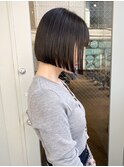 【小倉修也 丸みなし縮毛矯正ボブ】