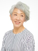 アヴァンス プロデュース バイ エガオ 大阪梅田店(AVANCE. PRODUCED by EGAO)&nbsp;グレイヘアにおすすめ◎アシンメトリーパーマスタイル