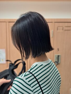 切りっぱなしボブ《西新/百道浜》髪質改善/頭皮ケア/ウルツヤ髪