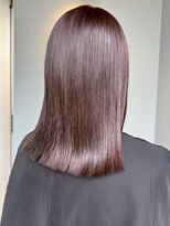 ナカオコアフュール(NAKAO COIFFURE)&nbsp;レッドブラウン 切りっぱなしミディアム ダメージレス 艶髪 20代