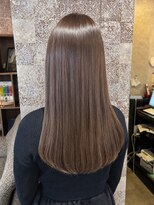 エイム ヘア デザイン 町田店(eim hair design)&nbsp;艶ストレート×サファリカラー/髪質改善/うるツヤ/美髪/艶髪