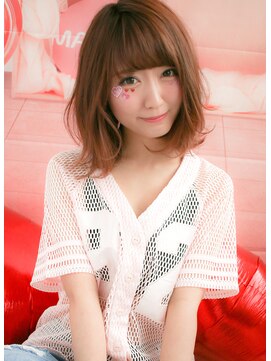 マーリャヘアー(mallia hair) ラフさと甘さが可愛い小顔ボブ