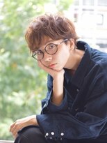 サークル(CIRCLE)&nbsp;くすみブルー テラコッタ ミニウルフ デジタルパーマ