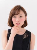 大人女子シンプルボブ