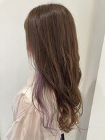 ルグランシャトー(Le grand chateau)&nbsp;パープルイヤリングカラー×アッシュベージュ