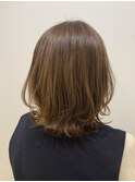 大人ウルフ レイヤーボブ 外ハネ お手入れ簡単 小顔