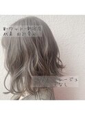 【W-ワット- 原宿店】スリークボブ♪透明感グレージュ☆