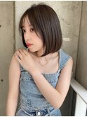 【Lond  Alexia】柴田知亜希/横顔美人/内巻ボブ/ココアベージュ