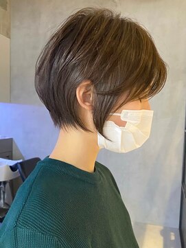 サンク 原宿 表参道(cinq) クールショートボブミニボブケアブリーチマッシュベージュカラー