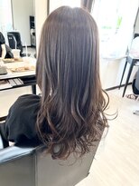 コアフィールフィス(COIFFURE fils) 《見附 今町》M3D 透け感アッシュ 巻き髪 ロングヘア