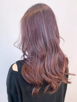 アイティーバイアルバム 下北沢店(IT by ALBUM) バイオレット_外ハネボブセクションカラー_ba367533