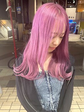 ヘアアトリエコモノ(hair l'atelier KoMoNo) 【2bleach】高発色カラー！キャンディピンク！