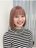 切りっぱなしペールピンクホワイトベージュピンクベージュ