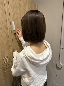 ローレンジウ(LOREN JU) 透明感髪質改善ベージュダブルカラーミルクティーグレージュ