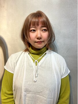 ヴァイス 渋谷店(VAICE) ミルクティーベージュ×ペールオレンジ/インナーカラー