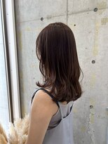 ディジョン(Dijon)&nbsp;韓国顔まわりレイヤーカットグレージュオリーブベージュブラウン