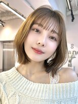 サンド クリア 横浜本店(sand clear)&nbsp;ボブディオリーブベージュ髪質改善縮毛矯正フェイスレイヤー