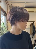 くびれショート/ラベンターベーシュ/透明感カラー
