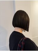 切りっぱなしボブ