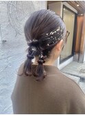 ツインの編み下ろしアレンジ