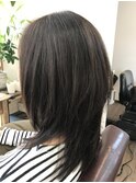 白髪染め×髪質改善トリートメント×レイヤースタイル