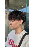 マッシュスタイル×ツイストスパイラルパーマ