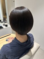 コト 福井大和田店(coto)&nbsp;福井大和田縮毛矯正マッシュショートサラ艶髪丸みショート