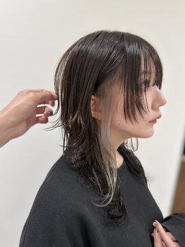 ガレリアエレガンテ 栄店(GALLARIA Elegante) イヤリングカラー/ウルフカット/ロングウルフ/ホワイトカラー