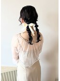 ツイン編み下ろし
