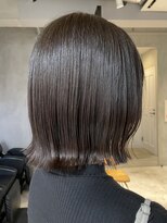 エリマ 調布(elima)&nbsp;切りっぱなしボブ外ハネワンカールショコラブラウンカラー