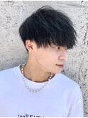 メンズツイストスパイラル パーマで縦落ちアイロン質感 下北沢