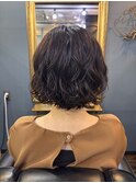 パーマ×ボブ
