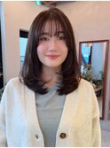 暗めカラー/髪質改善/マロンベージュ/くすみベージュ/表参道