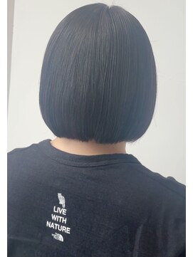 アルファ(Hair Salon alpha) 【大人可愛い×艶感】ミニボブ×アッシュグレー　メテオTR