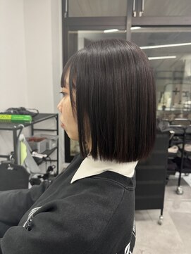 ナンバー 竪町(number+) 10代20代30代大人かわいい暗髪艶感タッセルボブ