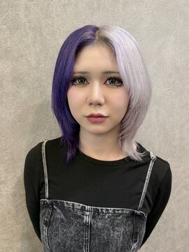 エルバイシオン(aile by sion) パープル×ホワイト