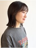 【morio松戸 石山】肩ライン結べるボブ外ハネミディアム前髪有