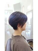 イタクラ 赤道店 (ITAKURA)&nbsp;くびれショート/アッシュベージュ/白髪染め/パッツン前髪