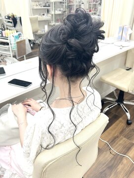 京都ヘアセット着付け専門サロン 夢館 五条店(yumeyakata) 後れ毛たっぷりお団子ヘア
